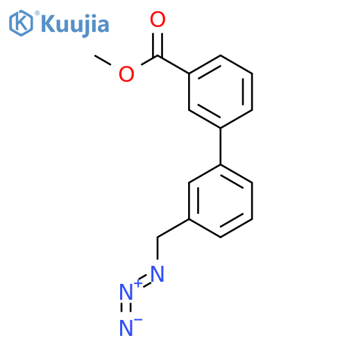 [1,1'-Biphenyl]-3-carboxylic acid, 3'-(azidomethyl)-, methyl ester structure