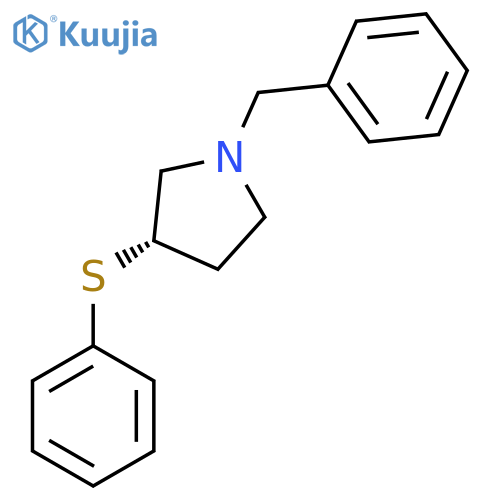 (S)-1-Benzyl-3-(phenylthio)pyrrolidine structure
