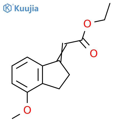 ethyl 2-(4-methoxy-2,3-dihydro-1H-inden-1-ylidene)acetate structure
