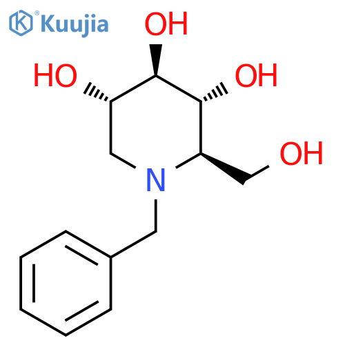 (2R,3R,4R,5S)-1-benzyl-2-(hydroxymethyl)piperidine-3,4,5-triol structure