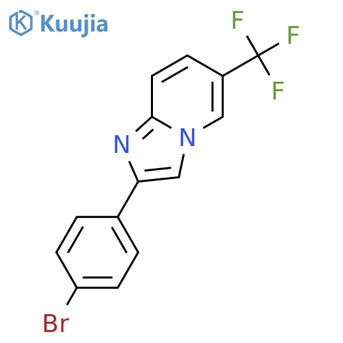 Imidazo[1,2-a]pyridine,2-(4-bromophenyl)-6-(trifluoromethyl)- structure