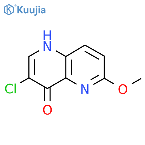 3-Chloro-6-methoxy-1,5naphthyridin-4-ol structure