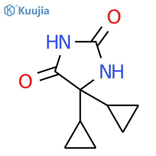 5,5-dicyclopropylimidazolidine-2,4-dione structure