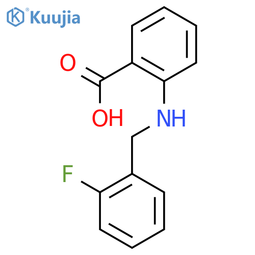 2-(2-Fluorobenzyl)aminobenzoic Acid structure