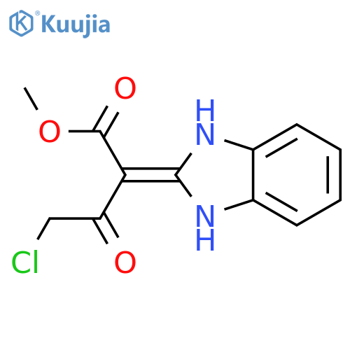 Methyl 4-Chloro-2-(2,3-dihydro-1H-1,3-benzodiazol-2-ylidene)-3-oxobutanoate structure