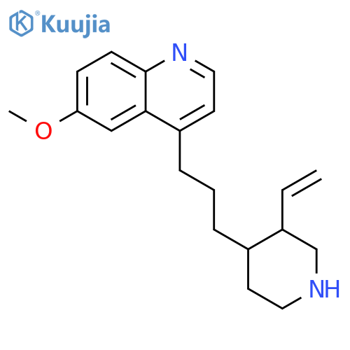 Quinoline,4-[3-[(3R,4R)-3-ethenyl-4-piperidinyl]propyl]-6-methoxy- structure