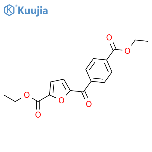 2-Furancarboxylic acid, 5-[4-(ethoxycarbonyl)benzoyl]-, ethyl ester structure