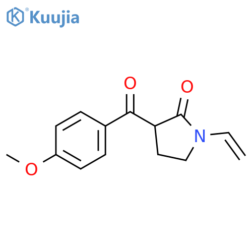 3-(4-METHOXYBENZOYL)-1-VINYLPYRROLIDIN-2-ONE structure