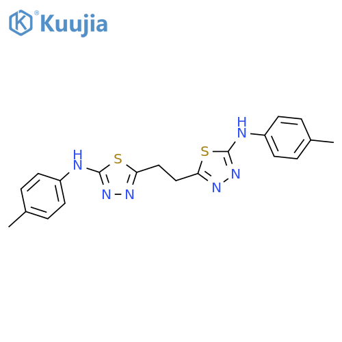 1,3,4-Thiadiazol-2-amine, 5,5'-(1,2-ethanediyl)bis[N-(4-methylphenyl)- structure