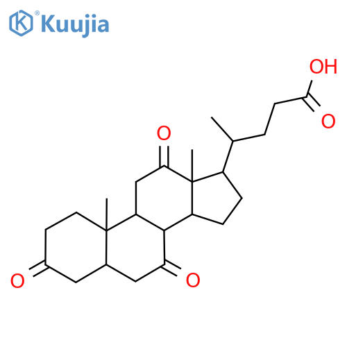 Cholan-24-oic acid, 3,7,12-trioxo-, (5beta)- structure