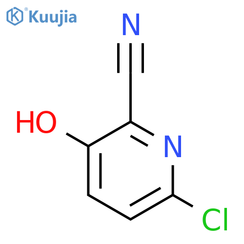 6-chloro-3-hydroxypyridine-2-carbonitrile structure