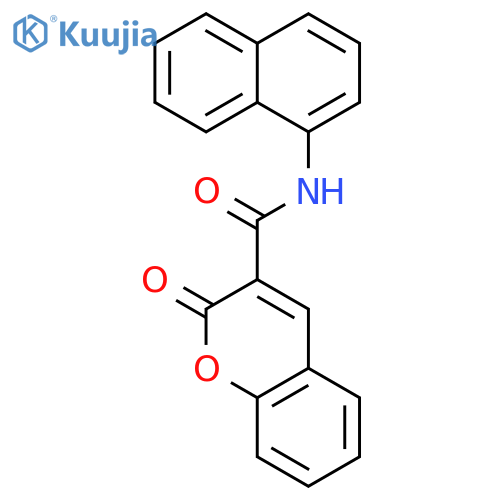 N-(naphthalen-1-yl)-2-oxo-2H-chromene-3-carboxamide structure