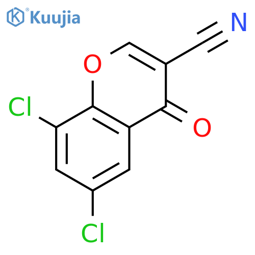 6,8-Dichloro-3-cyanochromone structure