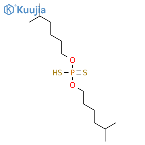 O,O-bis(5-methylhexyl) hydrogen dithiophosphate structure