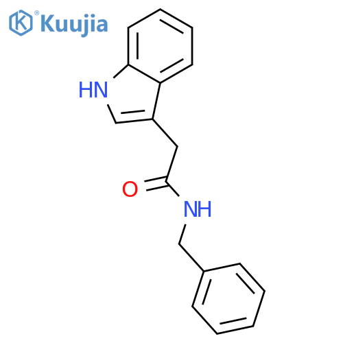 N-Benzyl-2-(1H-indol-3-yl)acetamide structure