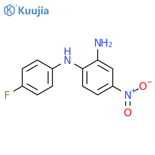 1-N-(4-Fluorophenyl)-4-nitrobenzene-1,2-diamine structure