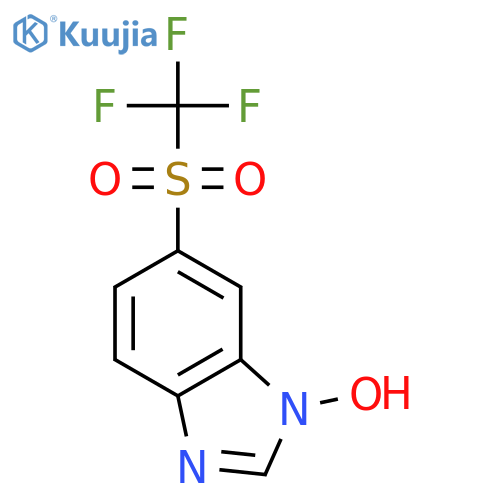 6-Trifluoromethanesulfonyl-1H-1,3-benzodiazol-1-ol structure