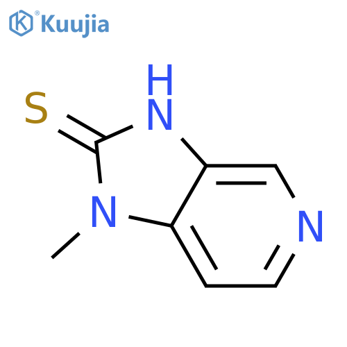 2H-Imidazo[4,5-c]pyridine-2-thione, 1,3-dihydro-1-methyl- structure