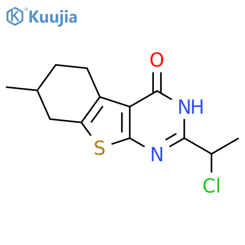 5-(1-chloroethyl)-11-methyl-8-thia-4,6-diazatricyclo[7.4.0.0²,⁷]trideca-1(9),2(7),5-trien-3-one structure