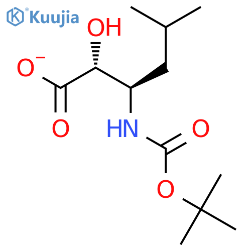 N-Boc-(2r,3r)-2-Hydroxy-3-Amino-5-Methylhexanoic Acid structure