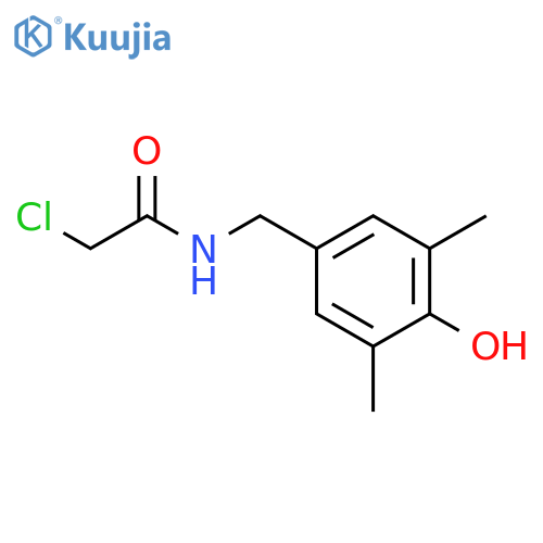 2-chloro-N-(4-hydroxy-3,5-dimethylphenyl)methylacetamide structure