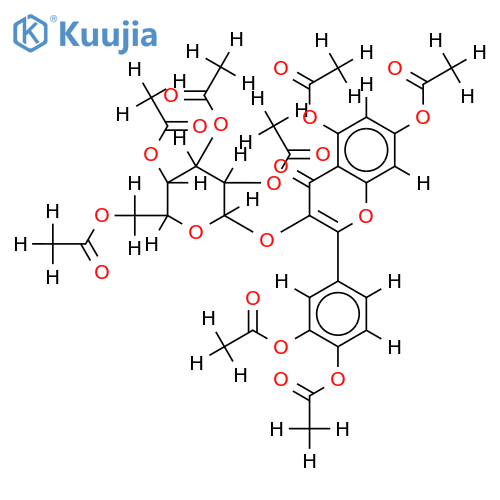 Octaacetyl-quercetin-3-glucosid structure