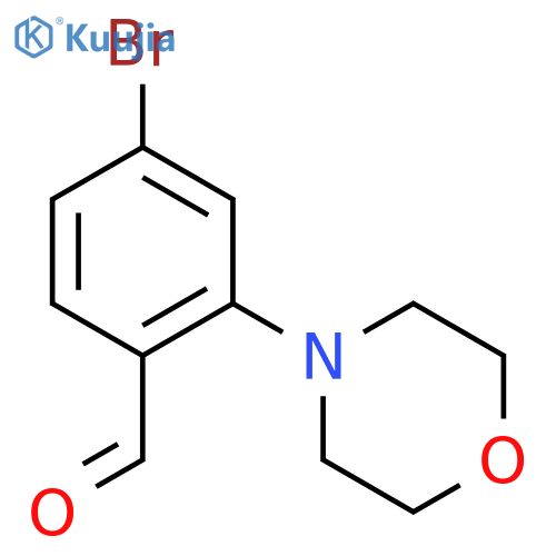 4-bromo-2-(morpholin-4-yl)benzaldehyde structure