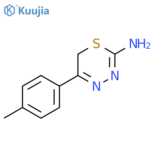 5-(4-Methylphenyl)-6H-1,3,4-thiadiazin-2-amine structure