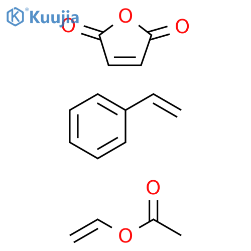 Acetic acid ethenyl ester, homopolymer, mixt. with ethenylbenzene polymer with 2,5-furandione (9CI) structure