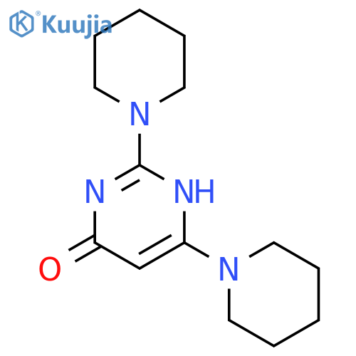 4(1H)-Pyrimidinone, 2,6-di-1-piperidinyl- structure