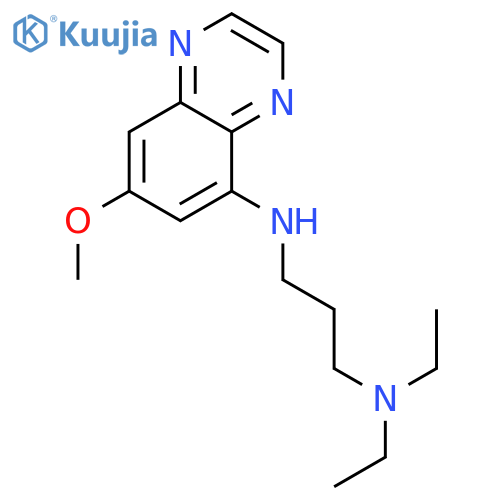 1,3-Propanediamine,N1,N1-diethyl-N3-(7-methoxy-5-quinoxalinyl)- structure