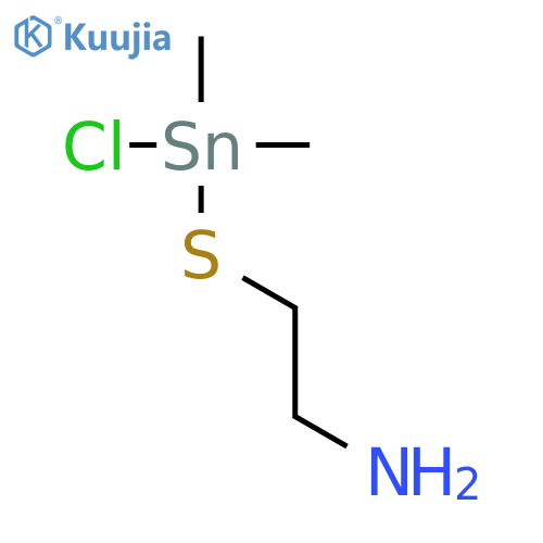 2-[chloro(dimethyl)stannyl]sulfanylethanamine structure