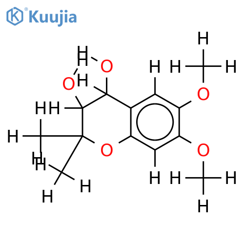 6,7-Di-Me ether-3,4-Dihydro-3,4,6,7-tetrahydroxy-2,2-dimethyl-2H-1-benzopyran structure