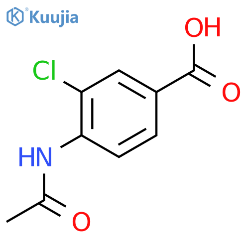 4-Acetamido-3-chlorobenzoic Acid structure