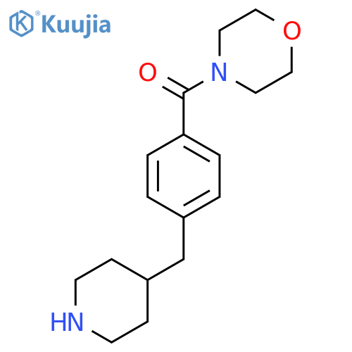 4-{4-[(Piperidin-4-yl)methyl]benzoyl}morpholine structure
