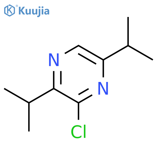 Pyrazine, 3-chloro-2,5-bis(1-methylethyl)- structure