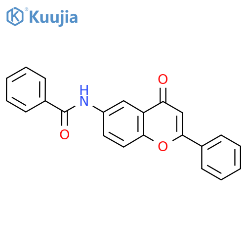 N-(4-oxo-2-phenyl-4H-chromen-6-yl)benzamide structure