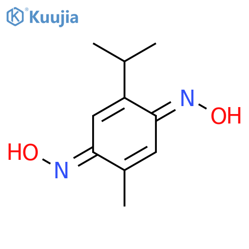 N-4-(hydroxyimino)-2-methyl-5-(propan-2-yl)cyclohexa-2,5-dien-1-ylidenehydroxylamine structure