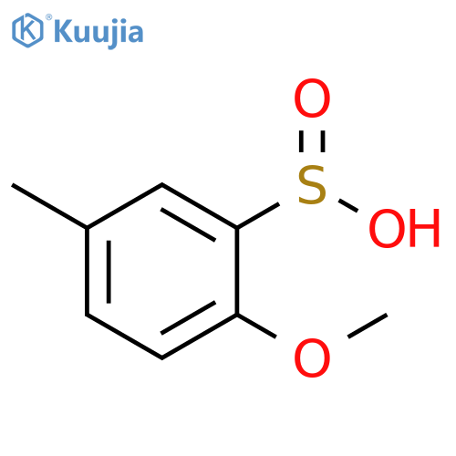 2-methoxy-5-methylbenzene-1-sulfinic acid structure