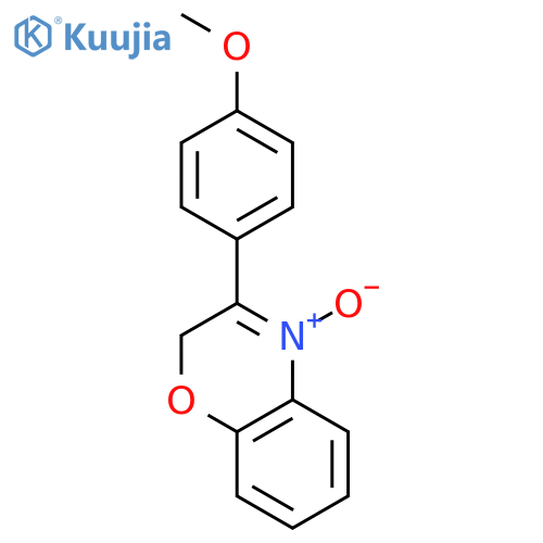 2H-1,4-Benzoxazine, 3-(4-methoxyphenyl)-, 4-oxide structure