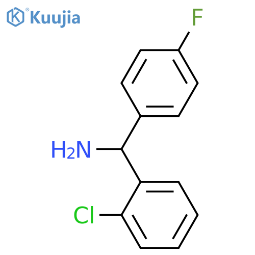 Benzenemethanamine, 2-chloro-α-(4-fluorophenyl)- (9CI) structure