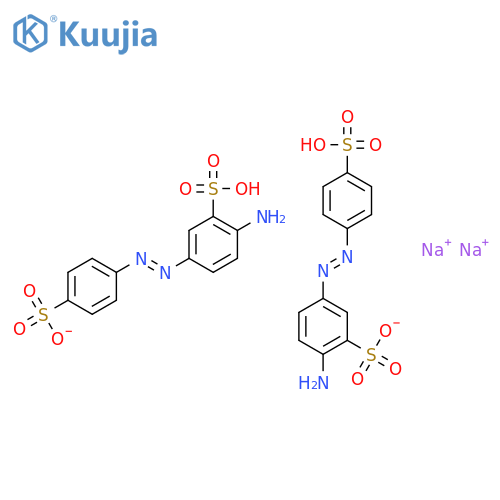 4-Amino-1,1′-azobenzene-3,4′-disulfonic Acid Monosodium Salt structure