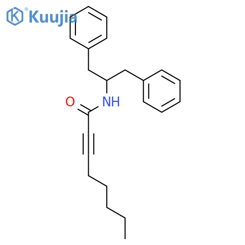 2-Octynamide, N-[2-phenyl-1-(phenylmethyl)ethyl]- structure