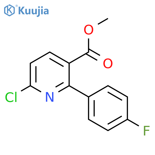 Methyl 6-Chloro-2-(4-fluorophenyl)nicotinate structure