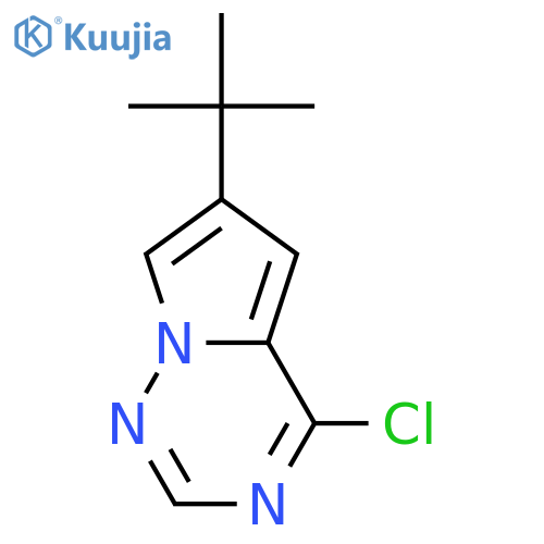 6-tert-butyl-4-chloropyrrolo[2,1-f][1,2,4]triazine structure
