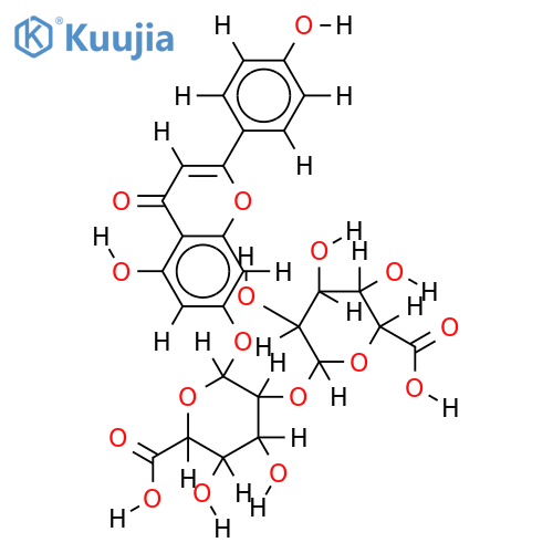 Apigenin-7-diglucuronide structure