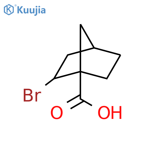 2-bromobicyclo[2.2.1]heptane-1-carboxylic acid structure