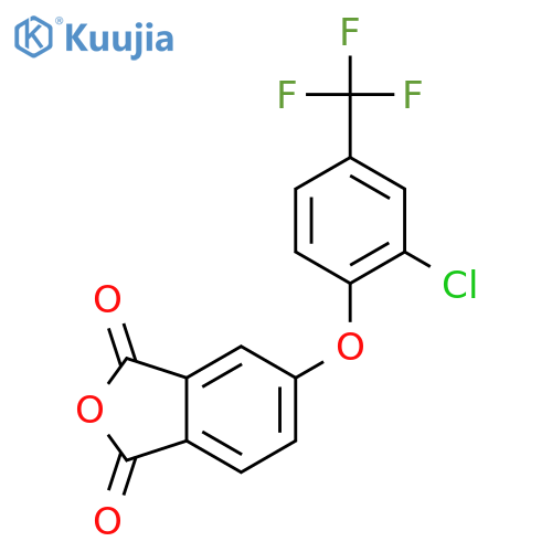 5-(2-Chloro-4-(trifluoromethyl)phenoxy)isobenzofuran-1,3-dione structure