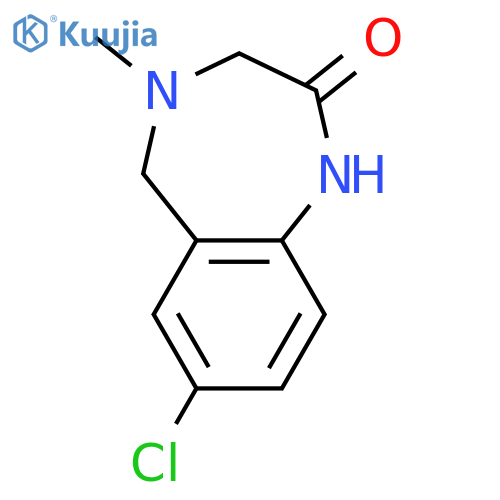 7-chloro-4-methyl-3,5-dihydro-1H-1,4-benzodiazepin-2-one structure