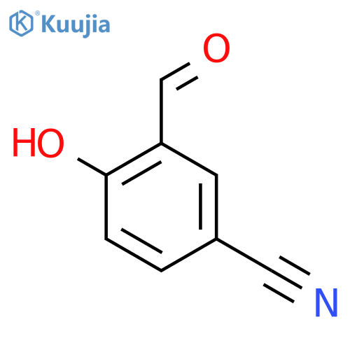 3-Formyl-4-hydroxybenzonitrile structure